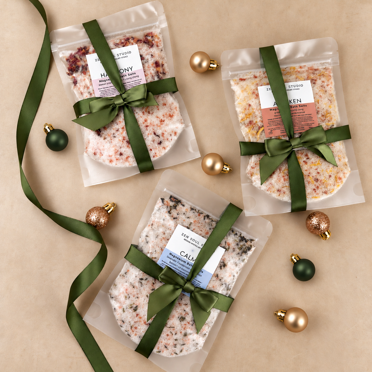 Christmas Bath Salts Gift Set