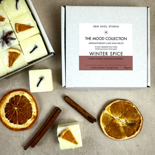 WINTER SPICE botanical Wax melts – Orange, Cinnamon & Clove