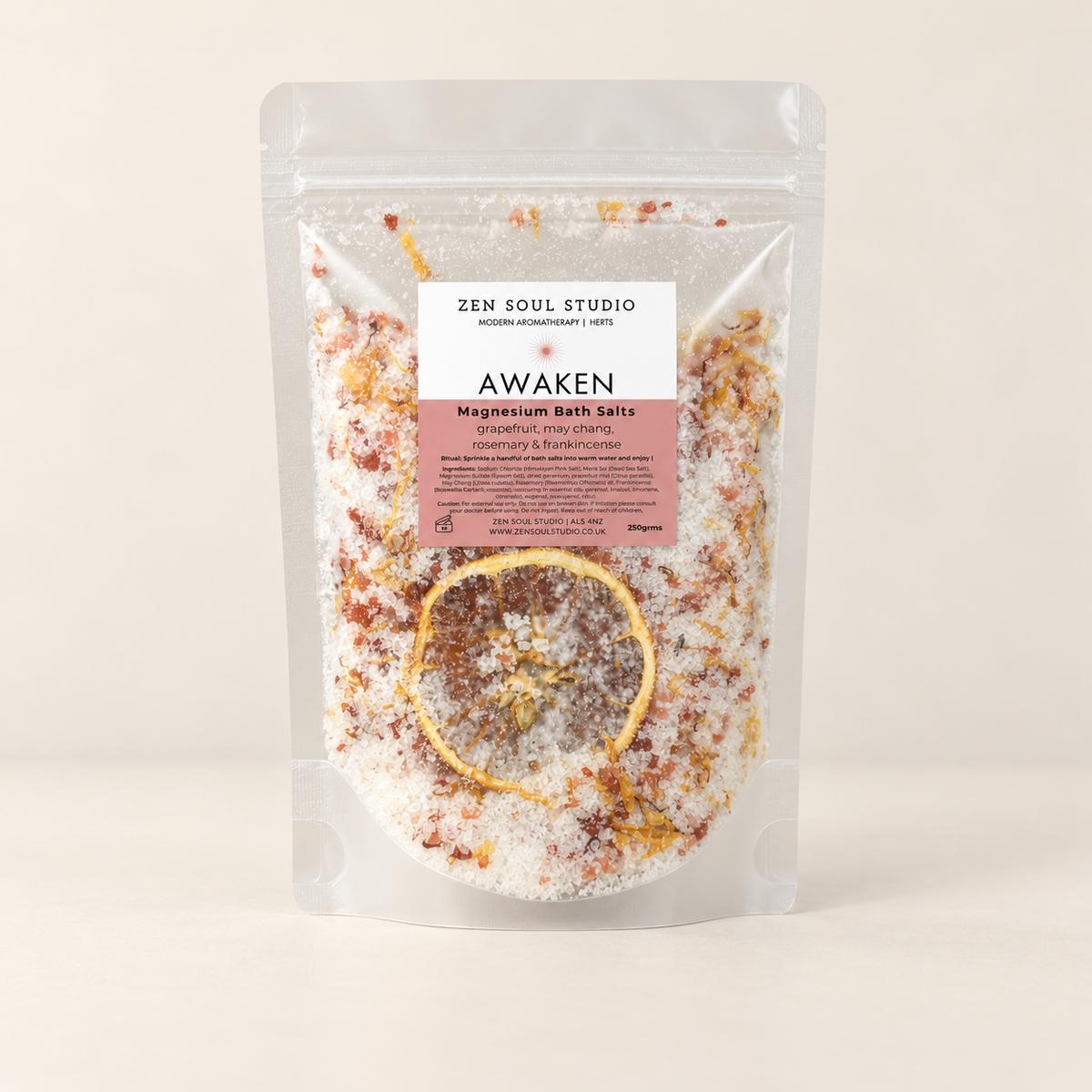 Awaken – Grapefruit, May Chang, Rosemary and Frankincense 250g