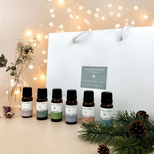 Aromatherapy Oil Blend Set in Luxe bag