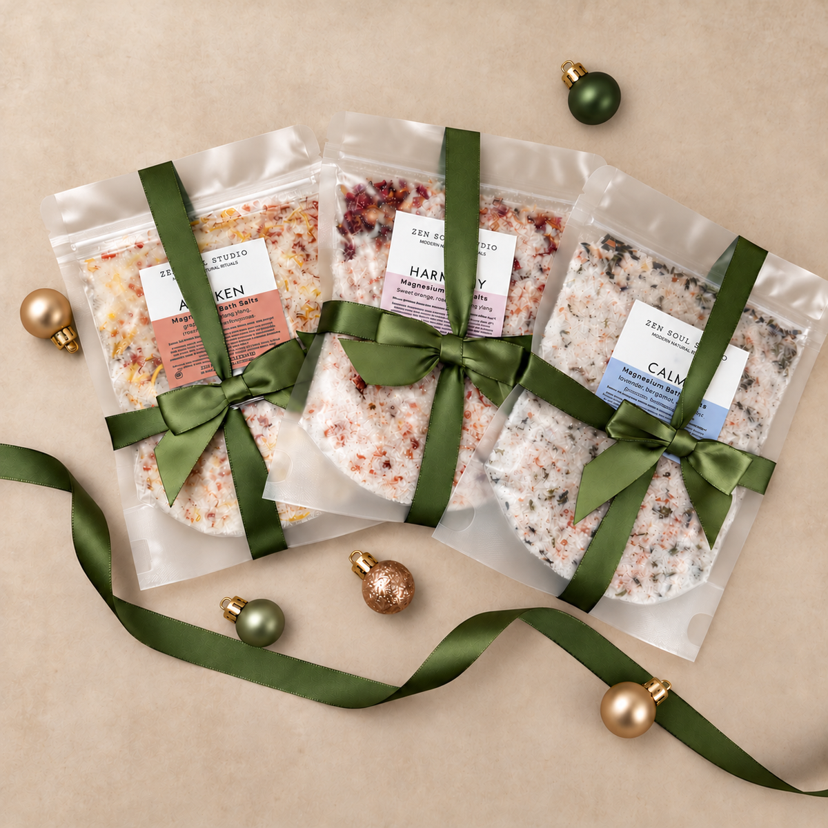 Christmas Bath Salts Gift Set