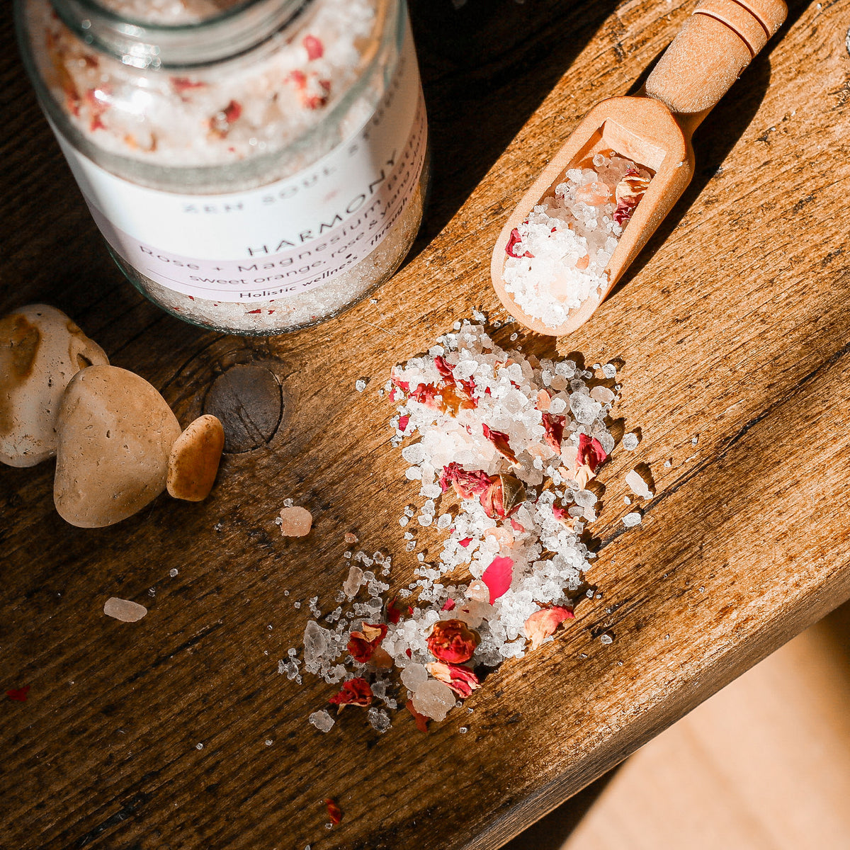 Harmony - Rose, Sweet Orange and Ylang Ylang Bath Salts 250g