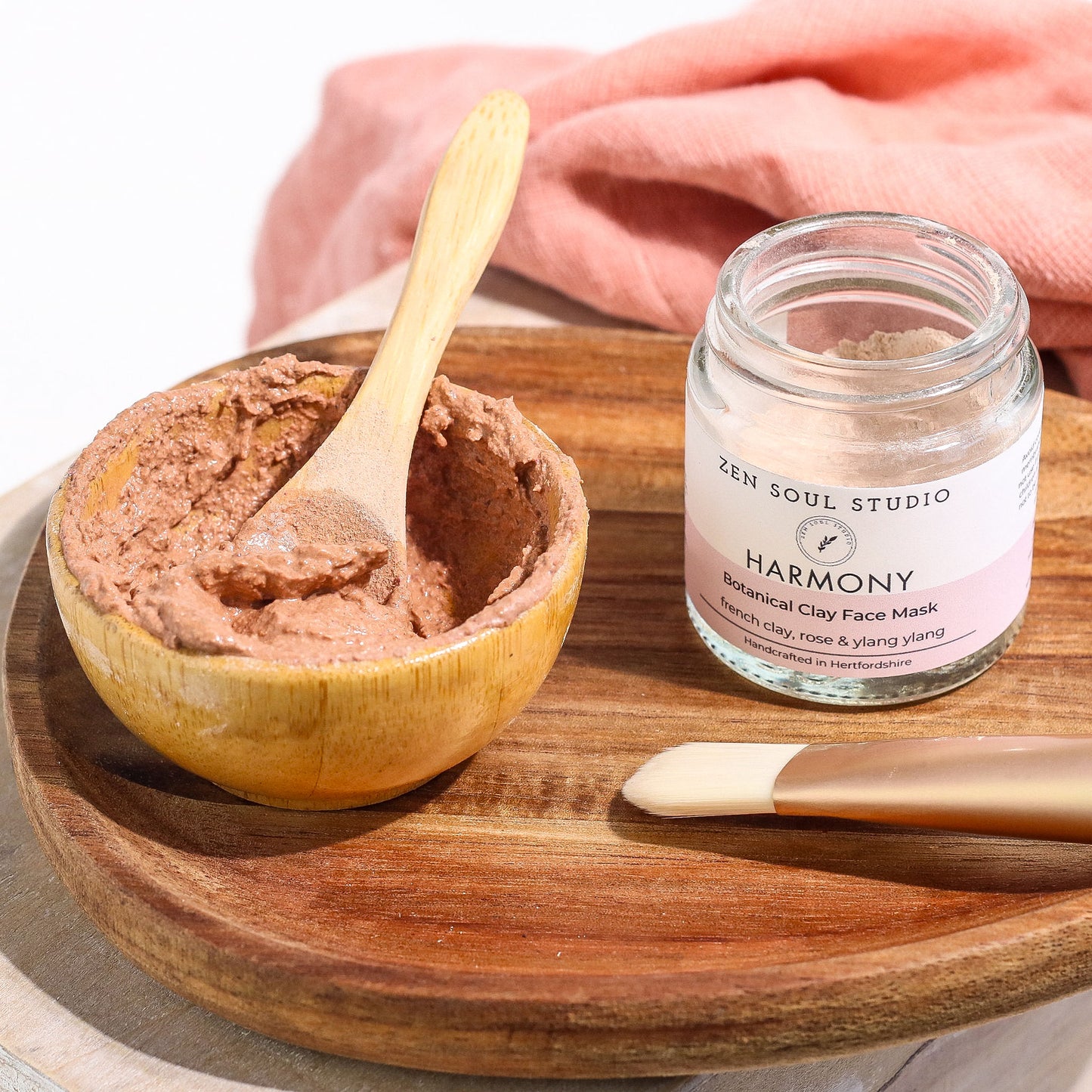 Harmony Rose Botanical Clay Face Mask image 2