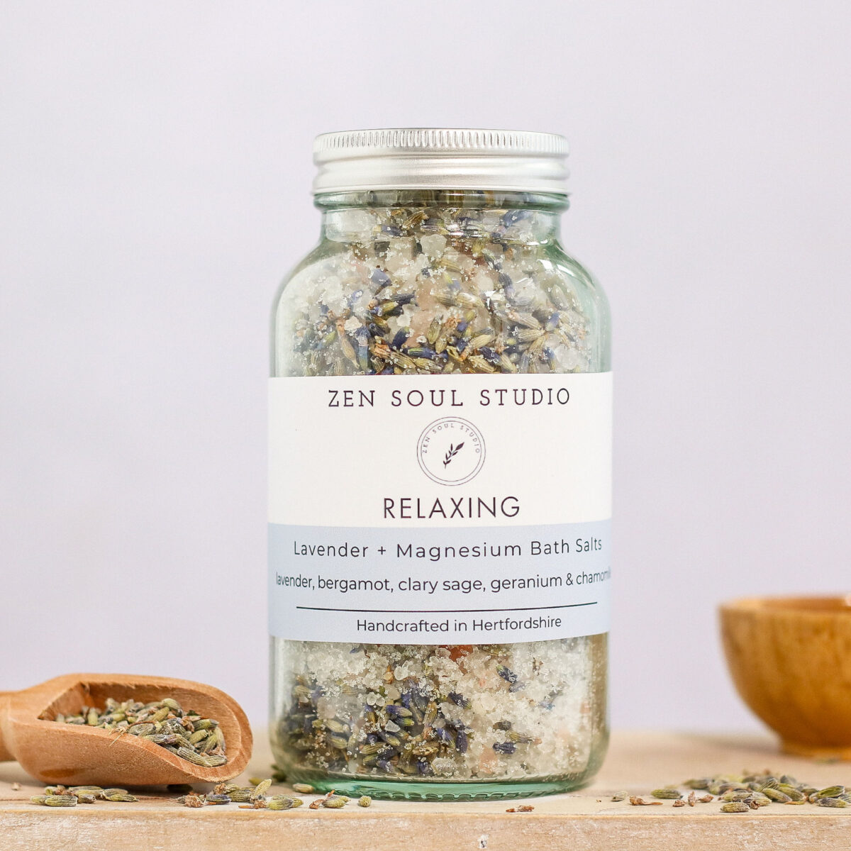 Relaxing Lavender + Magnesium Bath salts